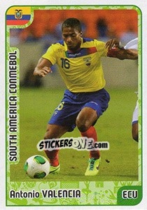 Sticker Antonio Valencia - Kvalifikacije za svetsko fudbalsko prvenstvo 2018 - G.T.P.R School Shop