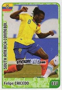 Sticker Felipe Caicedo - Kvalifikacije za svetsko fudbalsko prvenstvo 2018 n. 967 - G.T.P.R School Shop