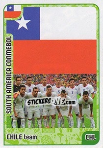 Sticker Chile team - Kvalifikacije za svetsko fudbalsko prvenstvo 2018 - G.T.P.R School Shop