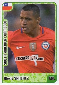 Sticker Alexis Sanchez - Kvalifikacije za svetsko fudbalsko prvenstvo 2018 n. 976 - G.T.P.R School Shop