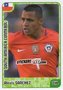 Sticker Alexis Sanchez - Kvalifikacije za svetsko fudbalsko prvenstvo 2018 - G.T.P.R School Shop