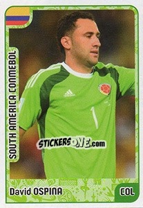 Sticker David Ospina - Kvalifikacije za svetsko fudbalsko prvenstvo 2018 n. 979 - G.T.P.R School Shop