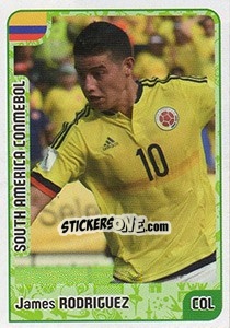 Sticker James Rodriguez - Kvalifikacije za svetsko fudbalsko prvenstvo 2018 n. 987 - G.T.P.R School Shop