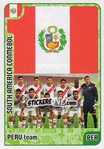 Sticker Peru team - Kvalifikacije za svetsko fudbalsko prvenstvo 2018 - G.T.P.R School Shop