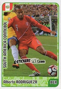 Sticker Alberto Rodriguez - Kvalifikacije za svetsko fudbalsko prvenstvo 2018 - G.T.P.R School Shop