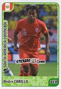 Sticker Andre Carillo - Kvalifikacije za svetsko fudbalsko prvenstvo 2018 n. 1002 - G.T.P.R School Shop