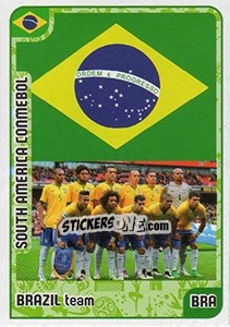 Sticker Brazil team - Kvalifikacije za svetsko fudbalsko prvenstvo 2018 n. 1007 - G.T.P.R School Shop