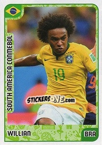 Sticker Willian - Kvalifikacije za svetsko fudbalsko prvenstvo 2018 n. 1016 - G.T.P.R School Shop
