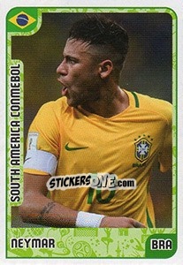 Sticker Neymar - Kvalifikacije za svetsko fudbalsko prvenstvo 2018 n. 1022 - G.T.P.R School Shop