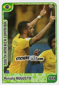 Sticker Renato Augusto - Kvalifikacije za svetsko fudbalsko prvenstvo 2018 n. 1026 - G.T.P.R School Shop