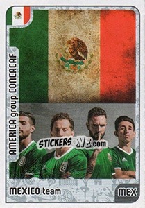 Sticker Mexico Team - Kvalifikacije za svetsko fudbalsko prvenstvo 2018 n. 1029 - G.T.P.R School Shop