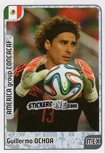 Sticker Guillermo Ochoa - Kvalifikacije za svetsko fudbalsko prvenstvo 2018 n. 1035 - G.T.P.R School Shop