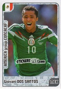 Sticker Giovani dos Santos - Kvalifikacije za svetsko fudbalsko prvenstvo 2018 n. 1038 - G.T.P.R School Shop