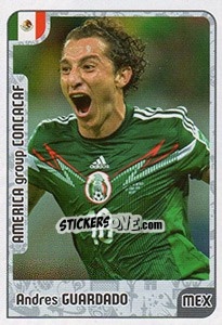 Sticker Andres Guardado - Kvalifikacije za svetsko fudbalsko prvenstvo 2018 n. 1041 - G.T.P.R School Shop