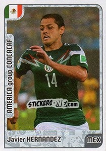 Sticker Javier Hernandez - Kvalifikacije za svetsko fudbalsko prvenstvo 2018 - G.T.P.R School Shop
