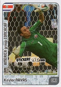 Sticker Keylor Navas - Kvalifikacije za svetsko fudbalsko prvenstvo 2018 n. 1051 - G.T.P.R School Shop
