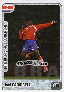 Sticker Joel Campbell - Kvalifikacije za svetsko fudbalsko prvenstvo 2018 n. 1054 - G.T.P.R School Shop