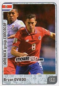 Sticker Bryan Oviedo - Kvalifikacije za svetsko fudbalsko prvenstvo 2018 n. 1058 - G.T.P.R School Shop