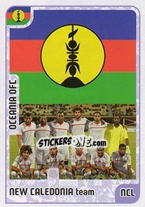 Sticker New Caledonia team - Kvalifikacije za svetsko fudbalsko prvenstvo 2018 n. 1084 - G.T.P.R School Shop