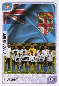 Sticker Fiji team - Kvalifikacije za svetsko fudbalsko prvenstvo 2018 - G.T.P.R School Shop