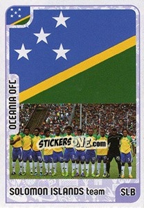 Sticker Solomon Islands team - Kvalifikacije za svetsko fudbalsko prvenstvo 2018 - G.T.P.R School Shop