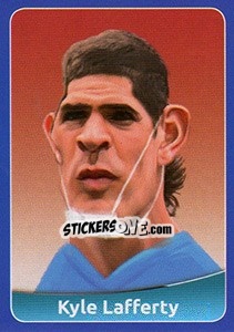 Sticker Kyle Lafferty - FootballFan 2016 n. 94 - Simulacija