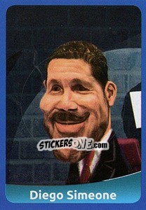 Sticker Diego Simeone - FootballFan 2016 n. 110 - Simulacija