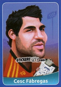 Sticker Cesc Fàbregas - FootballFan 2016 n. 132 - Simulacija