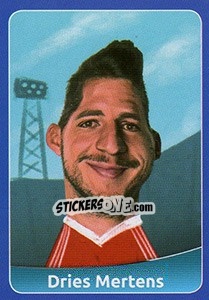 Sticker Dries Mertens - FootballFan 2016 n. 162 - Simulacija