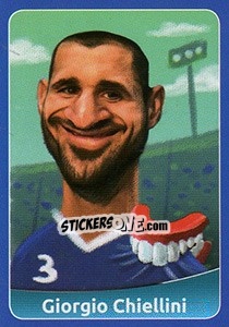 Sticker Giorgio Chiellini - FootballFan 2016 n. 169 - Simulacija