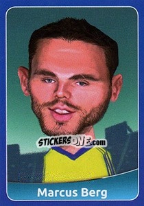 Sticker Marcus Berg - FootballFan 2016 n. 177 - Simulacija
