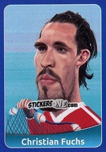 Sticker Christian Fuchs - FootballFan 2016 n. 187 - Simulacija