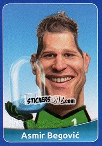 Sticker Asmir Begovic - FootballFan 2016 n. 214 - Simulacija