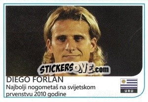 Sticker Diego Forlan - Brazil 2014 n. 2 - Rafo
