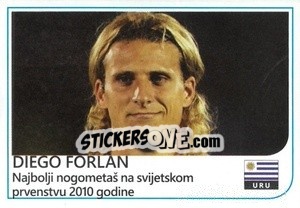 Cromo Diego Forlan - Brazil 2014 - Rafo