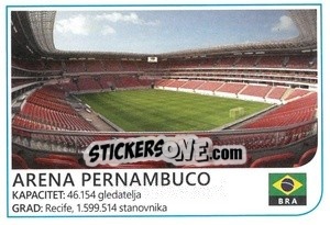Sticker Arena Pernambuco - Brazil 2014 n. 6 - Rafo