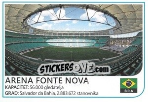 Sticker Arena Fonte Nova - Brazil 2014 - Rafo