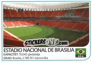 Sticker Estadio Nacional De Brasilia - Brazil 2014 n. 9 - Rafo