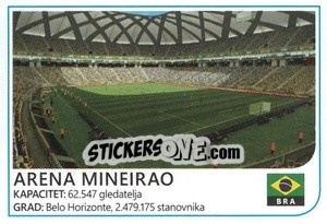 Sticker Arena Mineirao - Brazil 2014 n. 10 - Rafo