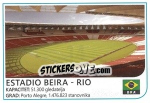 Sticker Estadio Beira - Rio - Brazil 2014 n. 14 - Rafo