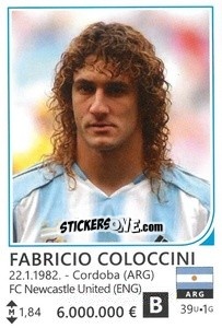 Sticker Fabricio Coloccini - Brazil 2014 - Rafo