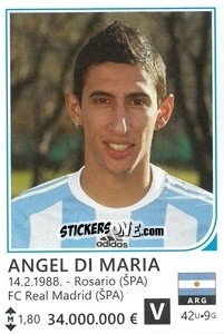 Sticker Angel Di Maria - Brazil 2014 n. 23 - Rafo