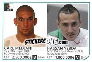 Sticker Carl Medjani / Hassan  Yebda - Brazil 2014 - Rafo