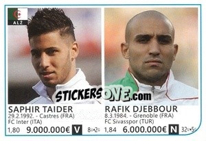 Sticker Saphir Taider / Rafik Djebbour - Brazil 2014 n. 46 - Rafo