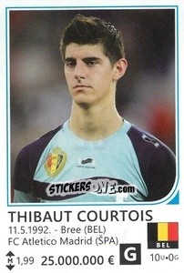 Sticker Thibaut Courtois - Brazil 2014 - Rafo
