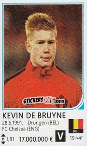 Sticker Kevin De Bruyne - Brazil 2014 n. 56 - Rafo