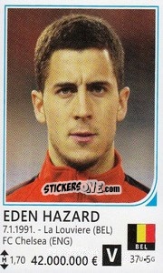 Sticker Eden Hazard - Brazil 2014 - Rafo