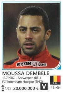 Sticker Mousa Dembele - Brazil 2014 n. 60 - Rafo