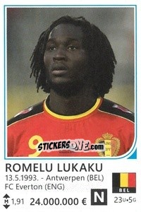 Sticker Romelu Lukaku - Brazil 2014 n. 61 - Rafo