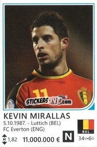 Sticker Kevin Mirallas - Brazil 2014 n. 62 - Rafo
